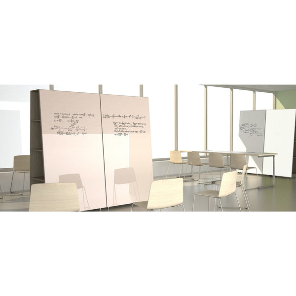 AF Mobile Dual-Sided Wood Whiteboard Cabinet Allseating 