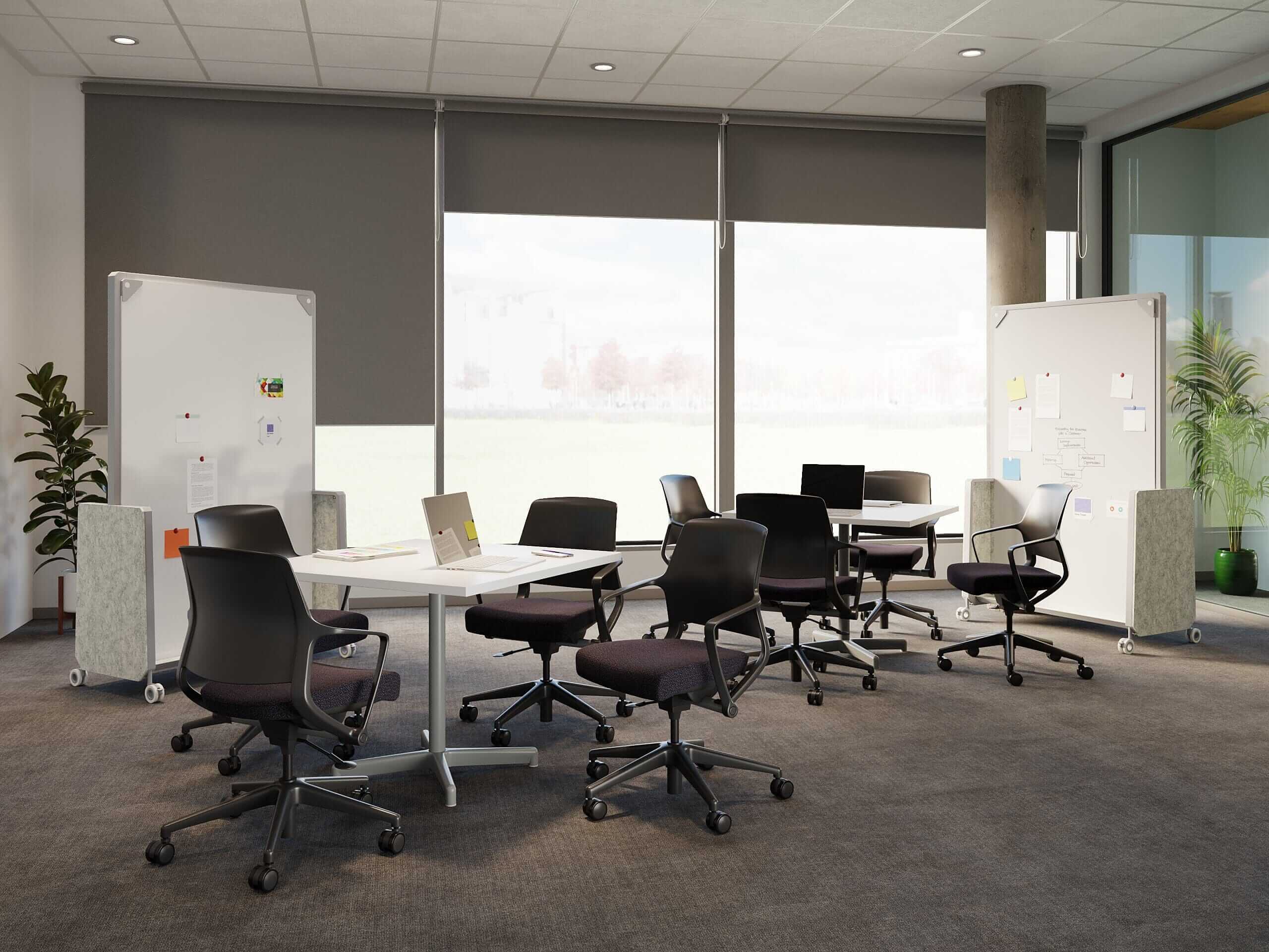 Amobi Team by AMQ Solutions: Flexible, Stylish Workspace Solutions Whiteboard, Cart, Screens AMQ Solutions 