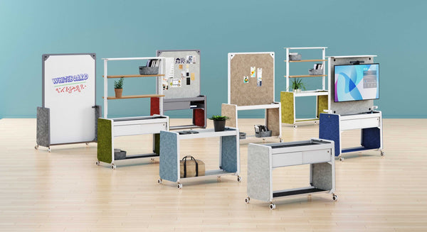 Amobi Team by AMQ Solutions: Flexible, Stylish Workspace Solutions Whiteboard, Cart, Screens AMQ Solutions 