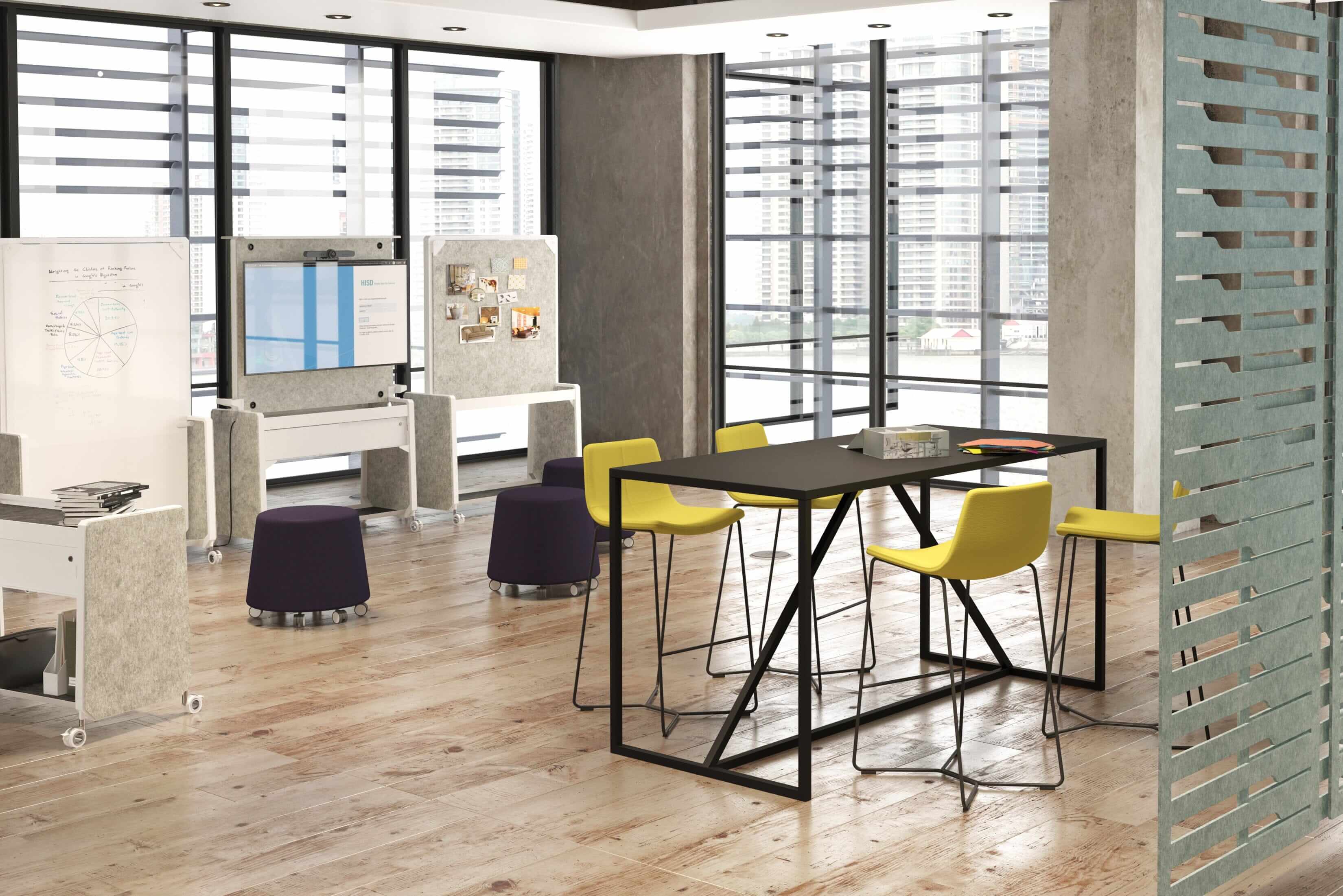 Amobi Team by AMQ Solutions: Flexible, Stylish Workspace Solutions Whiteboard, Cart, Screens AMQ Solutions 