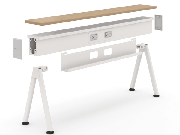 Array Power & Data Beam System Standing Desk, Workstations, Power Solution Workspace48 