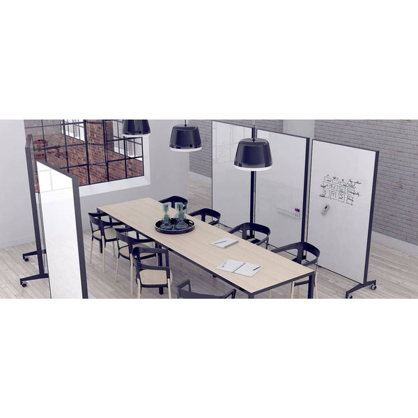 AX Mobile Double-Sided Glass Writing Board Allseating 