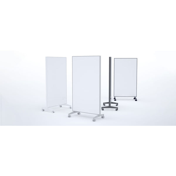 AX Mobile Double-Sided Glass Writing Board Allseating 