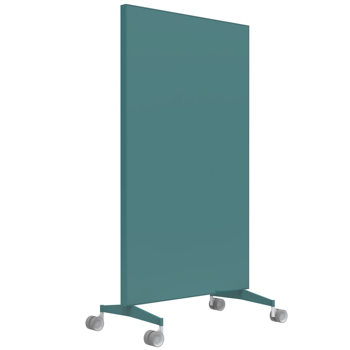 AX Mobile Double-Sided Glass Writing Board Whiteboards Fellowes 
