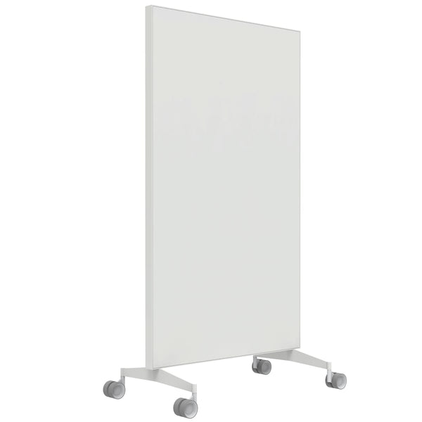 AX Mobile Double-Sided Glass Writing Board Whiteboards Fellowes 