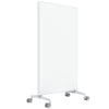AX Mobile Double-Sided Glass Writing Board Whiteboards Fellowes 