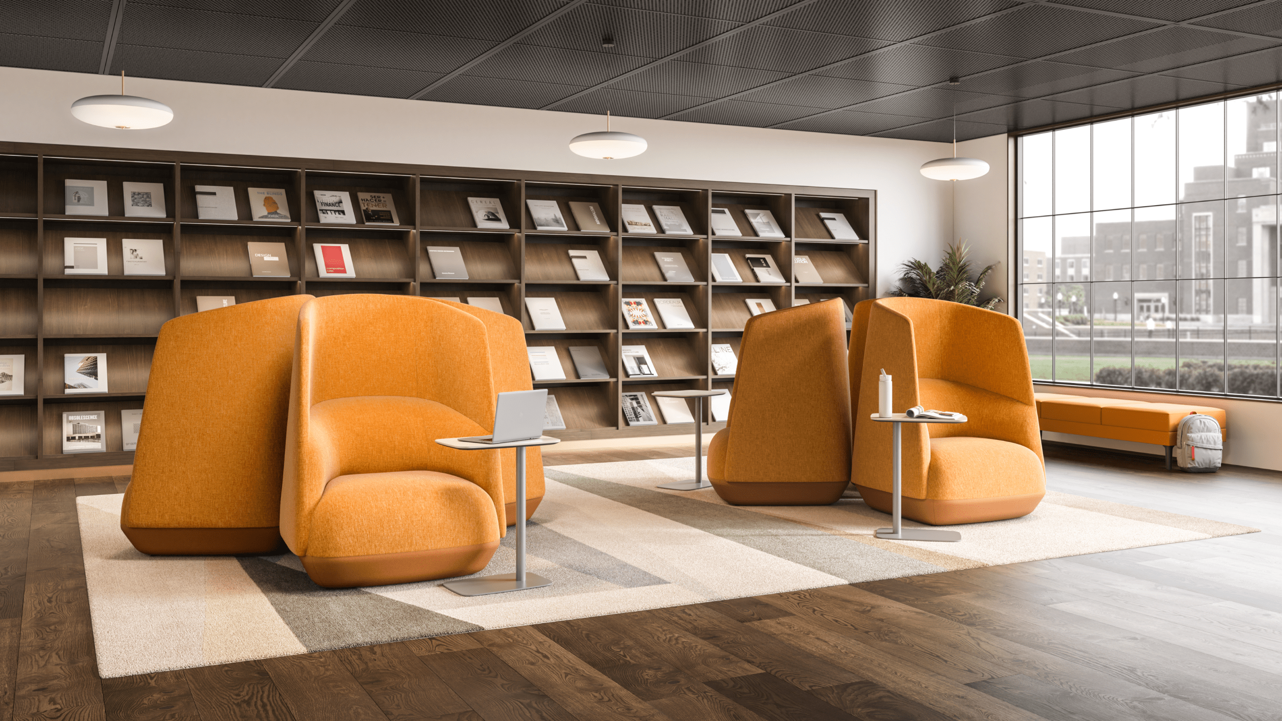 Billo Lounge Chair | Midback & Privacy Back Lounge Seating SitOnIt 