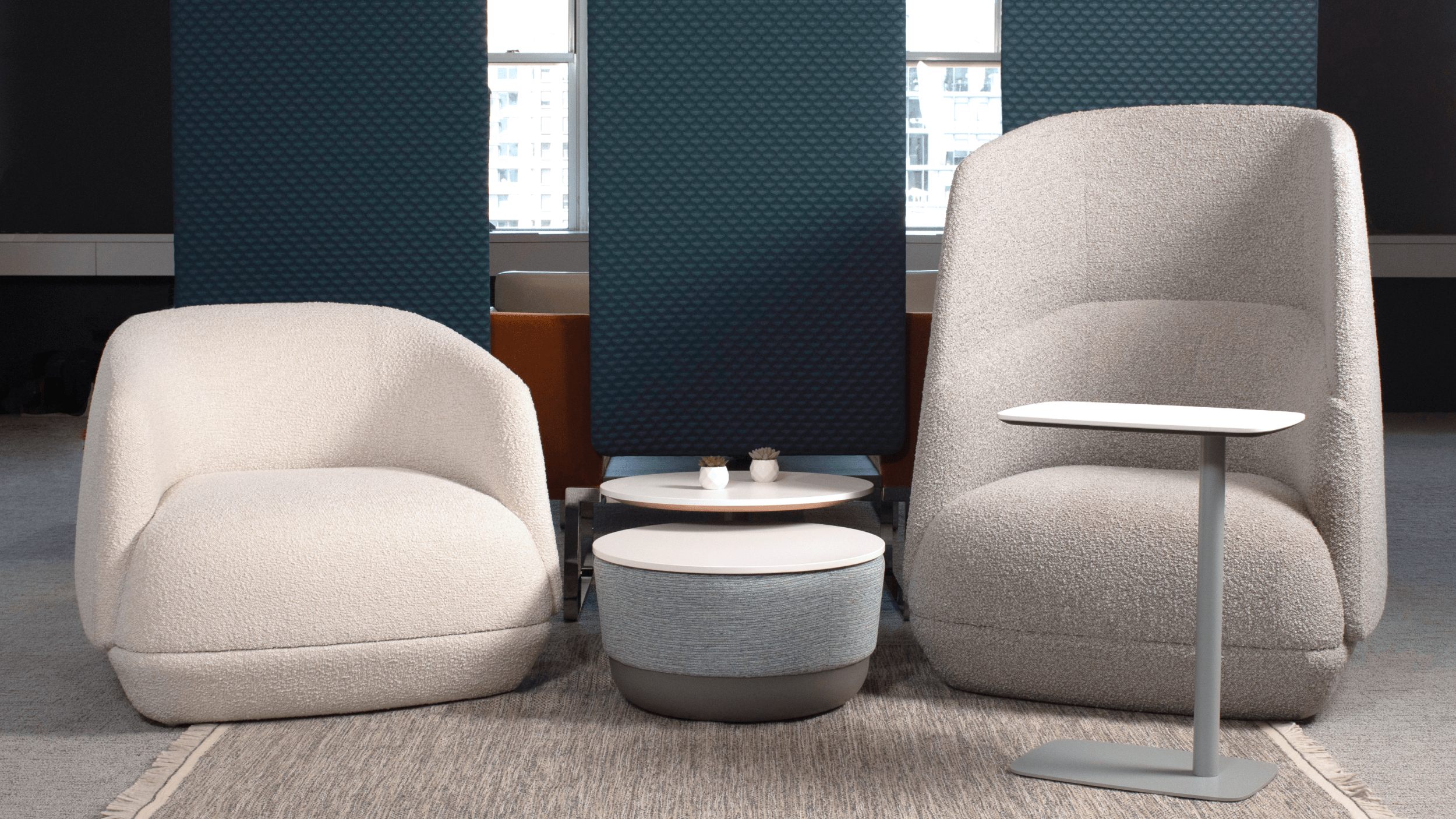 Billo Lounge Chair | Midback & Privacy Back Lounge Seating SitOnIt 