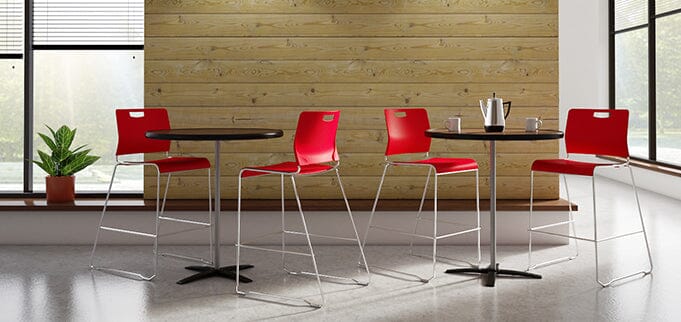 Compact & Stylish Kelley Stool - Sturdy, Stackable Elegance Stools 9to5 Seating 