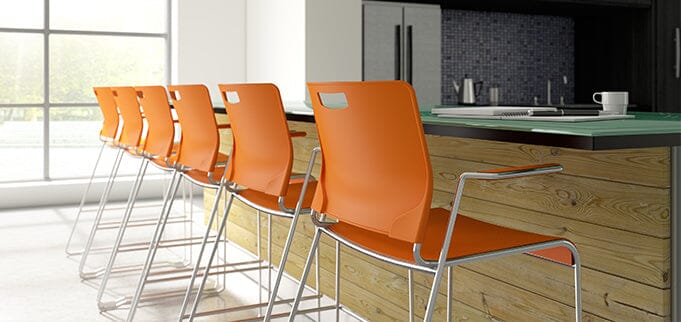 Compact & Stylish Kelley Stool - Sturdy, Stackable Elegance Stools 9to5 Seating 