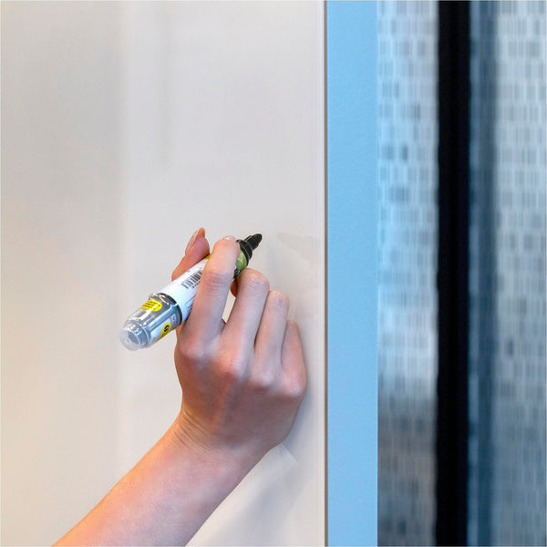 eM Premium Mobile Double-Sided Glass Whiteboard Whiteboards Fellowes 