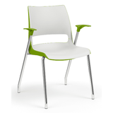 KI Doni Four Leg Stack Chair | Arm or Armless | Caster Option Guest Chair, Cafe Chair, Stack Chair KI 