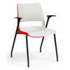 KI Doni Four Leg Stack Chair | Arm or Armless | Caster Option Guest Chair, Cafe Chair, Stack Chair KI 