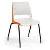 KI Doni Four Leg Stack Chair | Arm or Armless | Caster Option Guest Chair, Cafe Chair, Stack Chair KI 