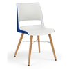 KI Doni Guest Chair | Tapered Leg | 2 Tone Shell Guest Chair, Cafe Chair KI 