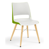 KI Doni Guest Chair | Tapered Leg | 2 Tone Shell Guest Chair, Cafe Chair KI 