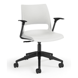 KI Doni Task Chair 2-Tone | Armless & with Arms | 5 Star Base Light Task Chair, Conference Chair, Computer Chair, Meeting Chair KI 