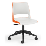 KI Doni Task Chair 2-Tone | Armless & with Arms | 5 Star Base Light Task Chair, Conference Chair, Computer Chair, Meeting Chair KI 