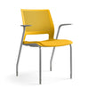Lumin Four Leg Guest Chair | Vinyl Seat | SitOnIt Guest Chair, Cafe Chair, Stack Chair SitOnIt 