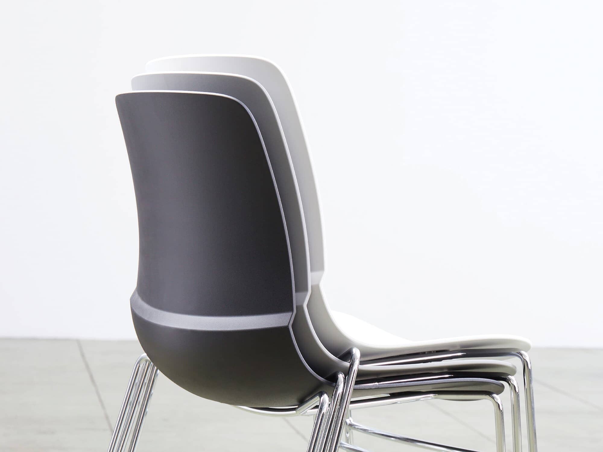 Mika Wire Rod Plastic Seat Chair Guest Chair, Cafe Chair, Stack Chair SitOnIt 