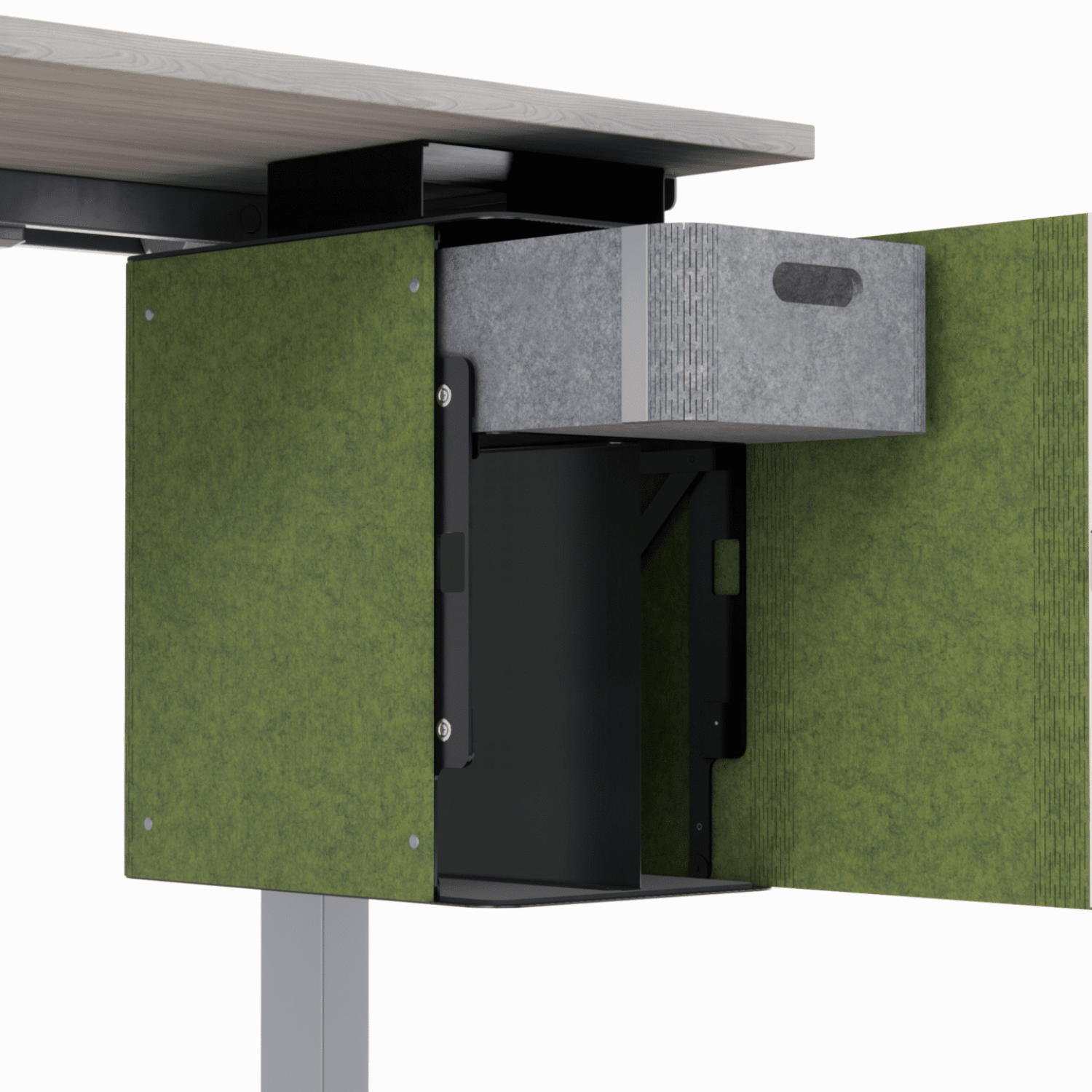 Mochi Undermount Personal Storage Pedestal, Storage Cabinet Workspace48 