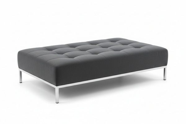 office ottoman lounge seating with white background