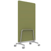 Q! Mobile Glass Whiteboard Room Divider Privacy Screen, Whiteboard Allseating 