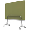 Q! Mobile Glass Whiteboard Room Divider Privacy Screen, Whiteboard Allseating 