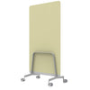 Q! Mobile Glass Whiteboard Room Divider Privacy Screen, Whiteboard Allseating 