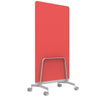 Q! Mobile Glass Whiteboard Room Divider Privacy Screen, Whiteboard Allseating 