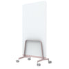 Q! Mobile Glass Whiteboard Room Divider Privacy Screen, Whiteboard Allseating 