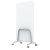 Q! Mobile Glass Whiteboard Room Divider Privacy Screen, Whiteboard Allseating 