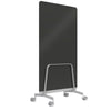Q! Mobile Glass Whiteboard Room Divider Privacy Screen, Whiteboard Allseating 