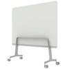Q! Mobile Glass Whiteboard Room Divider Privacy Screen, Whiteboard Allseating 