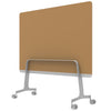 Q! Mobile Glass Whiteboard Room Divider Privacy Screen, Whiteboard Allseating 