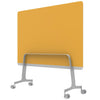 Q! Mobile Glass Whiteboard Room Divider Privacy Screen, Whiteboard Allseating 