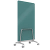 Q! Mobile Glass Whiteboard Room Divider Privacy Screen, Whiteboard Allseating 