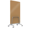 Q! Mobile Glass Whiteboard Room Divider Privacy Screen, Whiteboard Allseating 