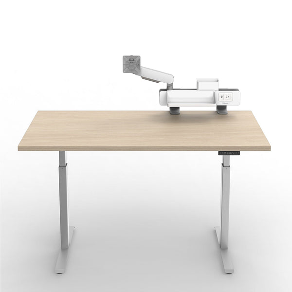 Rising Loft™ Rail System: Maximize Workspace. Minimize Clutter. Single Monitor Arm, Dual Monitor Arm Fellowes 