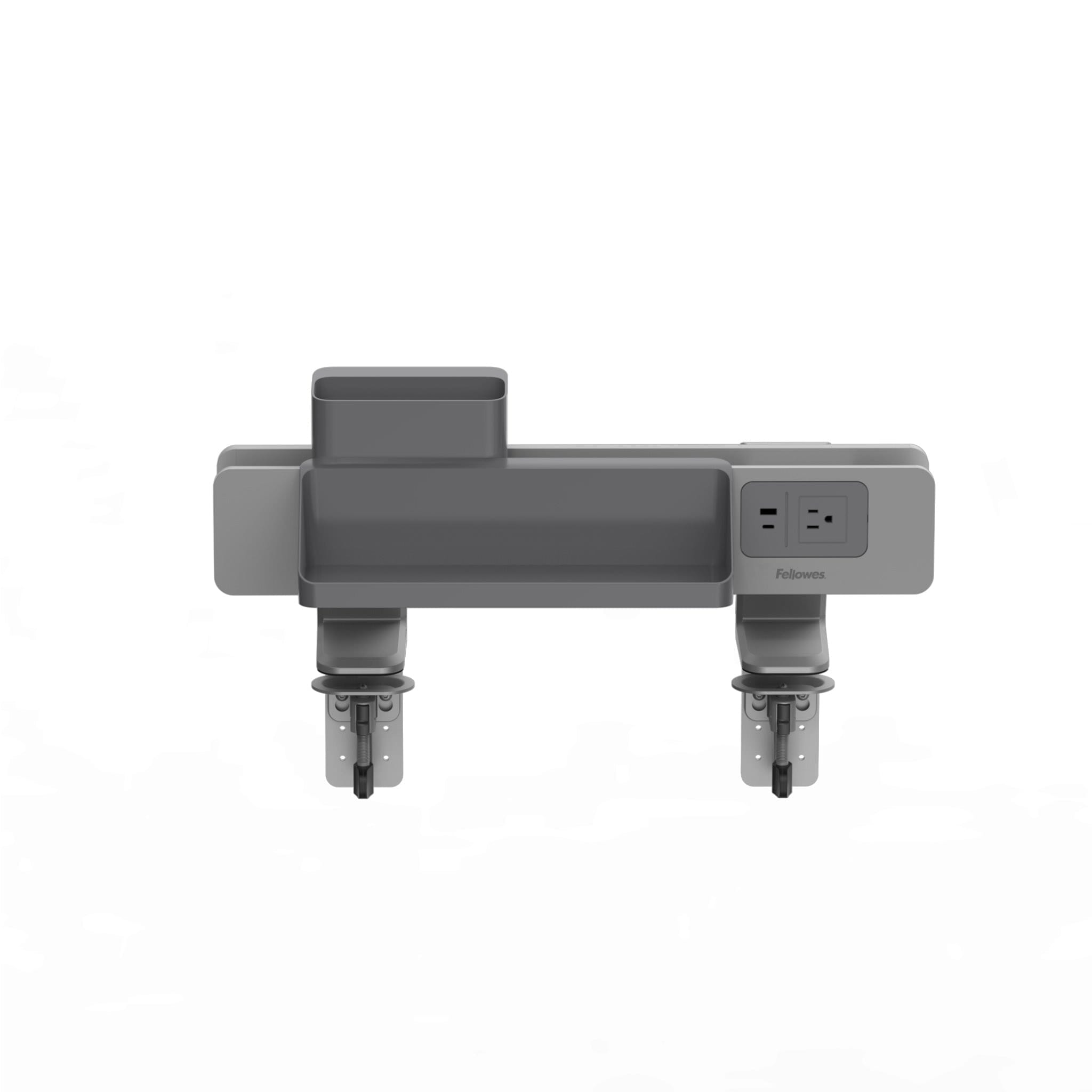 Rising Loft™ Rail System: Maximize Workspace. Minimize Clutter. Single Monitor Arm, Dual Monitor Arm Fellowes 