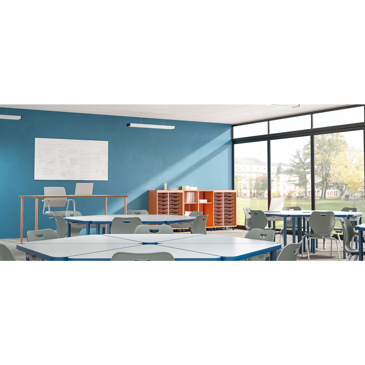 SOLO Premium Magnetic Glass Collaboration Board Allseating 