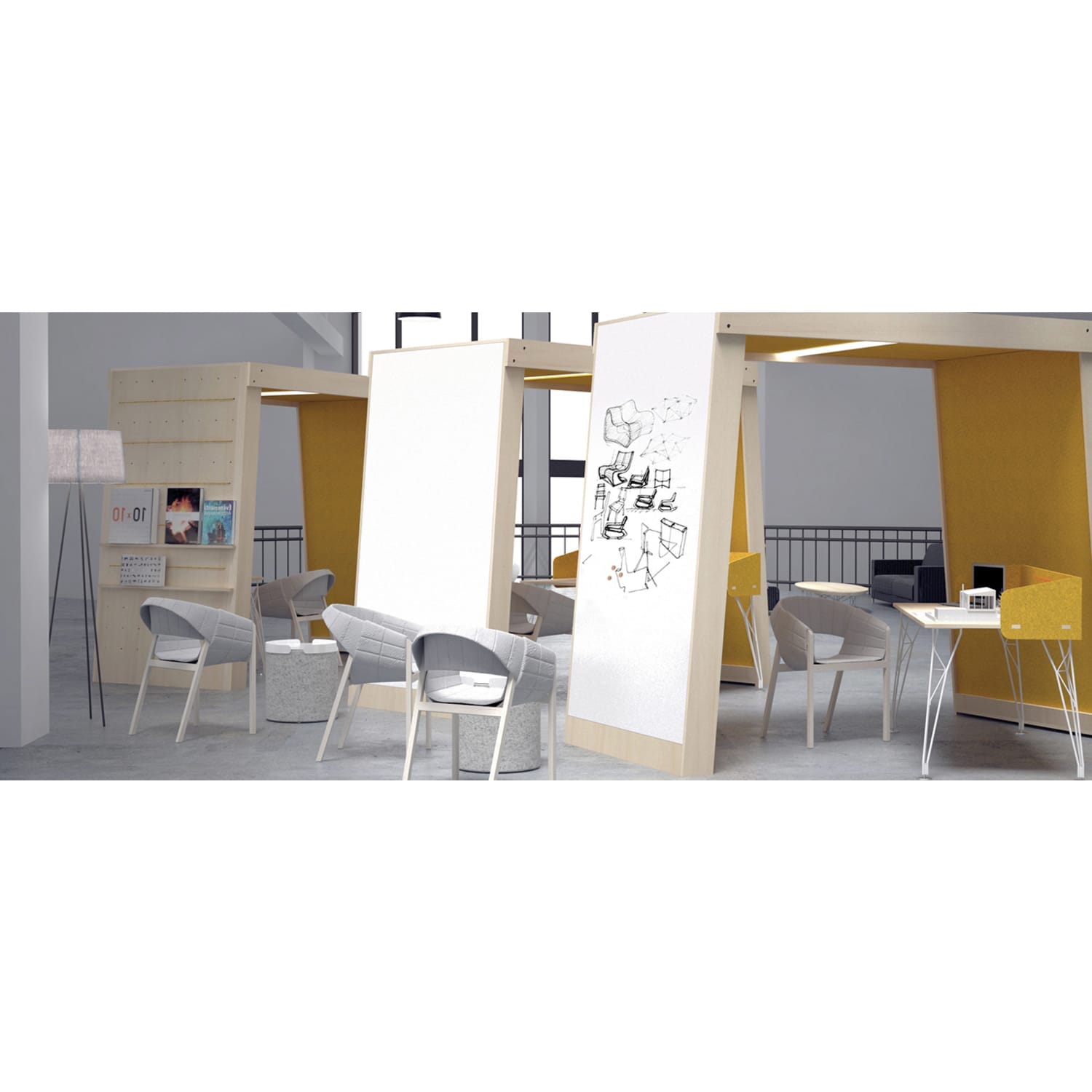 SOLO Premium Magnetic Glass Collaboration Board Allseating 