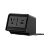 Title: Flexcharge™ Desktop Power Station | 1 AC Outlet + USB-A/USB-C Quick Charge | Desk Clamp Mount Power Solution Fellowes 