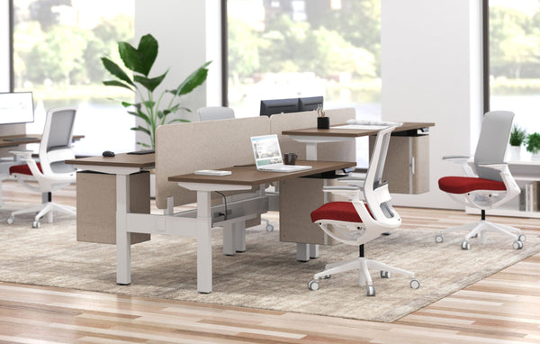 Vibe | Sit-Stand Benching Workstation Standing Desk, Sit Stand Benching Workspace48 