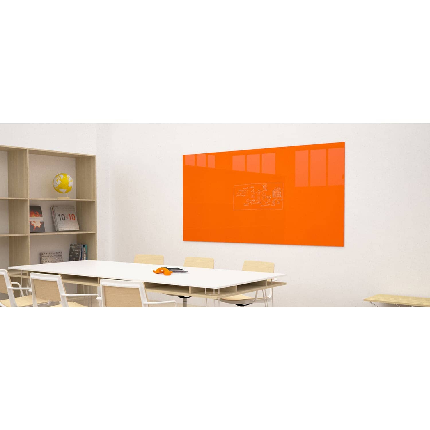 VITA Premium Glass Dry-Erase Board Allseating 