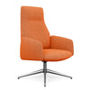Envoi Highback Lounge Chair Lounge Seating SitOnIt Fabric Color Papaya Auto Return 