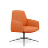 Envoi Midback Lounge Chair Lounge Seating SitOnIt Fabric Color Papaya Free Swivel 