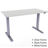 ESI Triumph LX Electric Table Height Adjustable Table ESI Ergo 48.0"w x 24.0"d Grey Matte Silver
