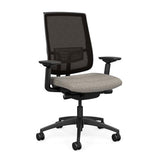 Focus 2.0 Office Chair - Mesh Back Office Chair, Conference Chair, Computer Chair, Teacher Chair, Meeting Chair SitOnIt Fabric Color Shell Mesh Color Midnight 