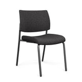 Focus Guest Chair w/ Fabric Seat & Back Guest Chair, Cafe Chair SitOnIt Fabric Color Ebony Black Frame 